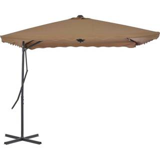 Parasol Med Stålstang 250X250X230 Cm Bordeauxfarvet - Bordeauxrød