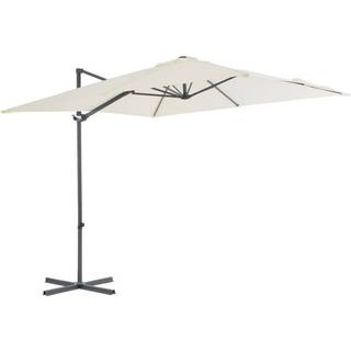 hængeparasol 250x250 cm stålstang grøn