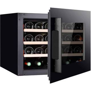 Pevino Majestic 24 flasker - 1 zone - Sort glasfront - Integrerbart
