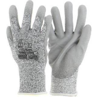 SAFETY JOGGER Shield 4X43C Grå HPPE/PU skærefast handske (12-pack) EN 388:2016, EN 420:2016 Str. 11