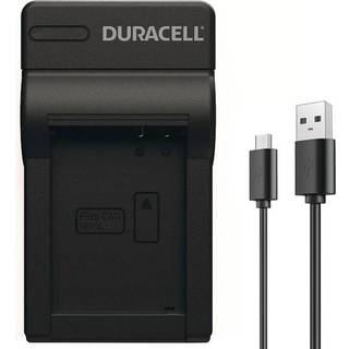 DURACELL Lader med USB-Kabel kompatibel med Nikon Batteri-Type DRNEL14, EN-EL14
