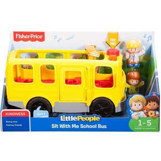 Fisher Price Little People Stor skolebus med 2 figurer, lys og lyde