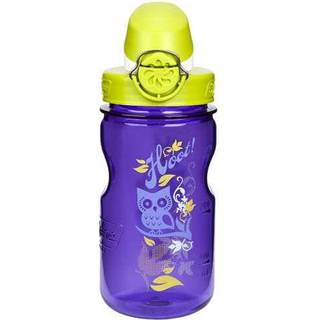 Nalgene Kids on Fly Water Bottle Leak Proof Durable BPA og BPS Gratis karabinervenlig genanvendelig og b?redygtig 12 ounces lilla hoot