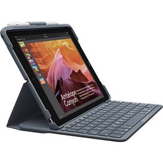 Logitech Slim Folio iPad 10.2" (7th gen) - ES - Tastatur & Folio sæt - Spansk - Grå