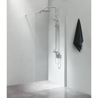 Cassøe Slim brus brusevæg Højde 2 meter x 90 cm bred i klart glas