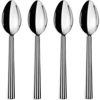 BERNADOTTE teskeer, stor, 4 stk. - Originalt Design af Sigvard Bernadotte, Georg Jensen, Blankt rustfrit stål