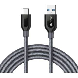 Anker Powerline+ USB C to USB 3.0 Cable (0.9m, 1.8m) Grey / 6ft