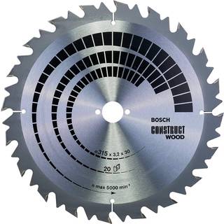 BOSCH Rundsavsklinge Construct Wood 315 x 30 x 3,2 mm; 20