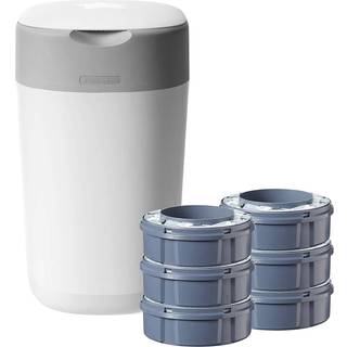 Tommee Tippee Sangenic blespand Twist&Click hvid + 6 refill pakketilbud