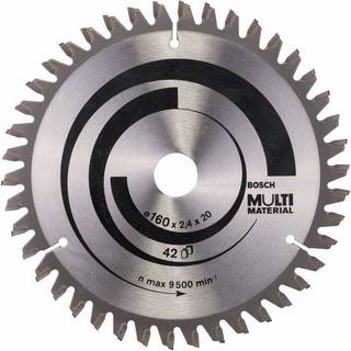 Bosch Rundsavsklinge. Multi 160x2,4x/20/16mm 42 Tdr - 2608640503 ✓ På lager - klar til levering og afhentning