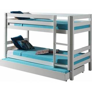 Køjeseng med udtræksseng – Pino, hvid