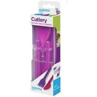 Sistema To Go bestik, kniv/gaffel/ske, teal