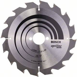 BOSCH Rundsavsklinge Optiline Wood 190 x 30 x 2,0 mm, 16