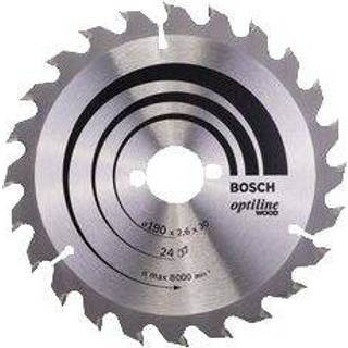 Bosch Rundsavsklinge Optiline Wood 190x2,6x30 - 24T