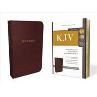 KJV Holy Bible: Personal Size Giant Print with 43,000 Cross References, Burgundy Bonded Leather, Red Letter, Comfort Print: King James Version