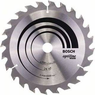 Bosch Rundsavsklinge Optiline Wood 190x2,6x20 - 24T