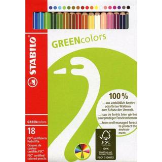 Stabilo Green Farveblyanter | 24 farver