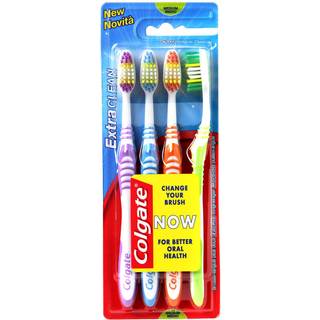 Colgate Extra Clean Medium Tandbørster 4-pak