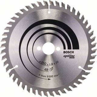 BOSCH Rundsavsklinge Optiline Wood 160 x 20/16 x 1,8 mm, 48