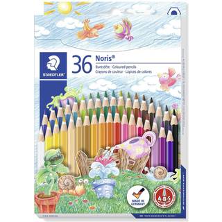 STAEDTLER Noris farveblyanter, 36 stk Sæt med 36 farveblyanter i forskellige, brillante farver.