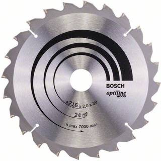 Bosch Rundsavsklinge Optiline Wood 216x2,0x30 - 24T