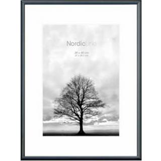 Ramme Nordic Line Minimal Sort Aluminium - A5