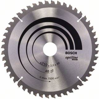 Bosch Rundsavsklinge Ø 210 X 30mm 48 T -5gr Træ - 2608640430