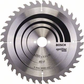 BOSCH Rundsavsklinge Optiline Wood 250 x 30 x 3,2 mm, 40