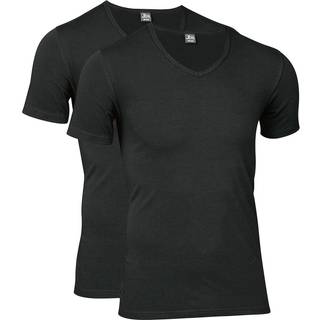 T-shirt "v-neck" 2-pak | Bomuld | Sort