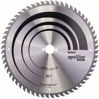 BOSCH Rundsavsklinge Optiline Wood 315 x 30 x 3,2 mm, 60