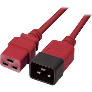 LINDY IEC C19 auf IEC C20 Verlängerungskabel rot 3m extern bulk