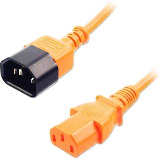 LINDY IEC Verlängerung, orange, 2m