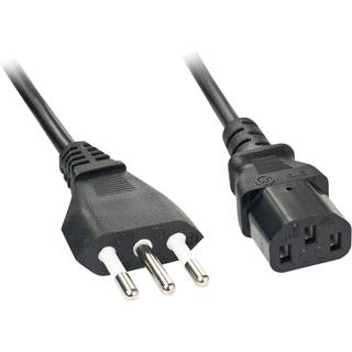 LINDY Ital. IEC-Netzkabel 0,7m  Ital. Netzst. - IEC320C13
