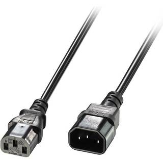 LINDY IEC Extension Cable IEC C14 to IEC C13, 1m Black