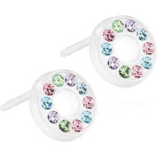 Blomdahl Medical Plastic Brilliance Puck Hollow 8 mm Light fantasy