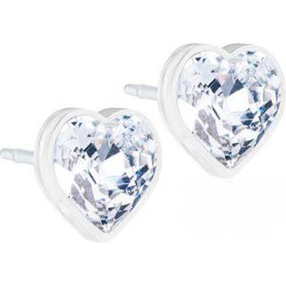 Blomdahl - Øreringe Heart Crystal Ø6 mm