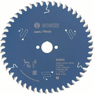 BOSCH Rundsavsklinge Expert for Wood 165 x 20 x 2,6 mm, 48