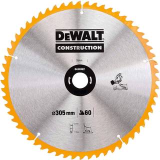 Dewalt Construction Circular Saw Blade Stationary - Fine Finish 305mm 60T