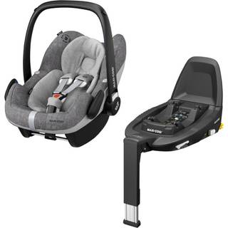 Maxi-Cosi Pebble Pro i-Size Autostol Baby Inkl. Family Fix 3 Base, Essential Black
