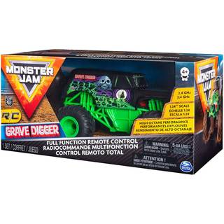 Monster Jam RC Grave Digger - fjernstyret bil - skala 1:24 - 2,4 GHz - 20 cm lang