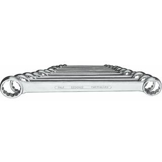 Gedore Dobbelt ringnøgle flad set 12dele 6x32mm