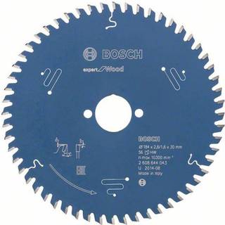 Bosch Circular Saw Blade 184 x 30 x 2.6 mm 56T Expert for Wood