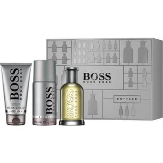 Hugo Boss Boss Bottled Gavesæt 100ml EDT + 100ml Shower Gel + 150ml Deodorant Spray