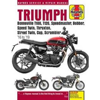 Triumph Bonneville T100, T120, Speedmaster, Bobber, Speed Twin, Thruxton, Street Twin, Cup, Scrambler (16 to 19)