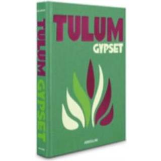 Assouline Coffee Table Books - 'Tulum Gypset' in green,pink cloth,paper