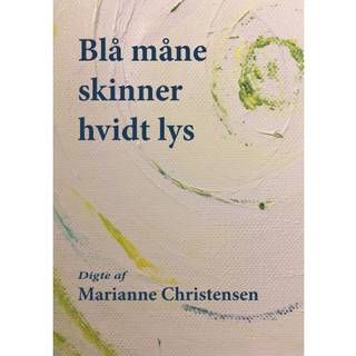 Blå måne skinner hvidt lys