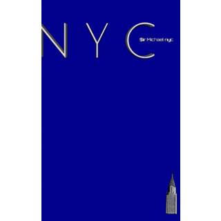 NYC Chrysler building bright blue classic grid page notepad $ir Michael Limited edition