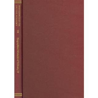 Biographical Memoirs of Fellows, IV