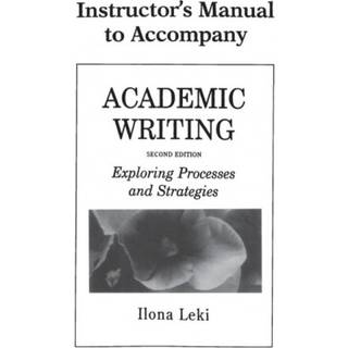 Academic Writing Instructor's Manual