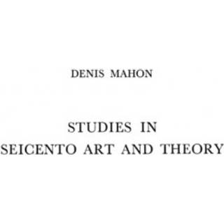 Studies in Seicento Art and Theory
